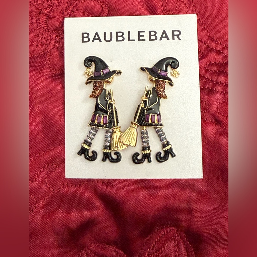BAUBLEBAR Spellcasting Sweetie Mixed Crystal Witch Drop Earrings in Gold Tone